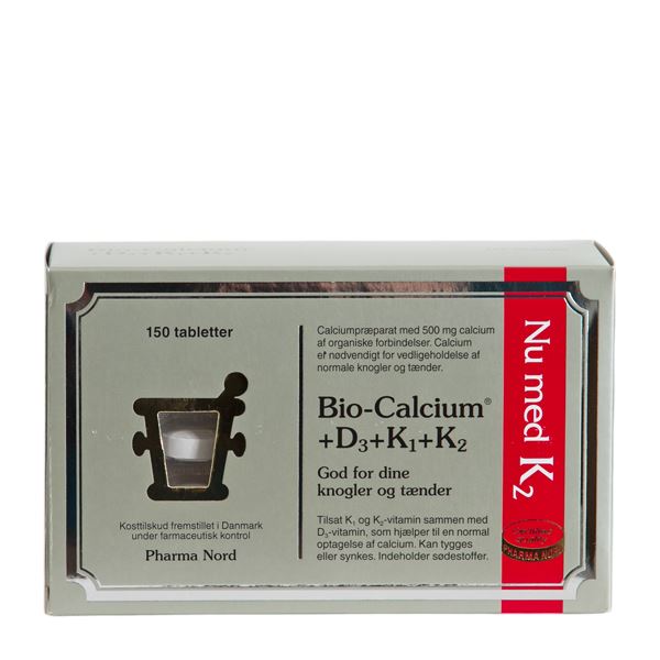 Bio-Calcium+D3+K1+K2 150 tabletter